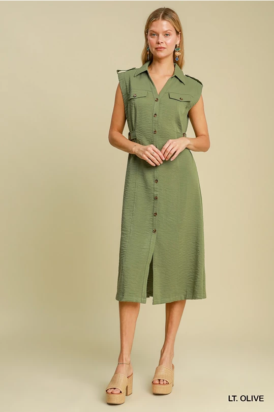 utility midi dress The Olive Utility Midi Dress – Whitlyns