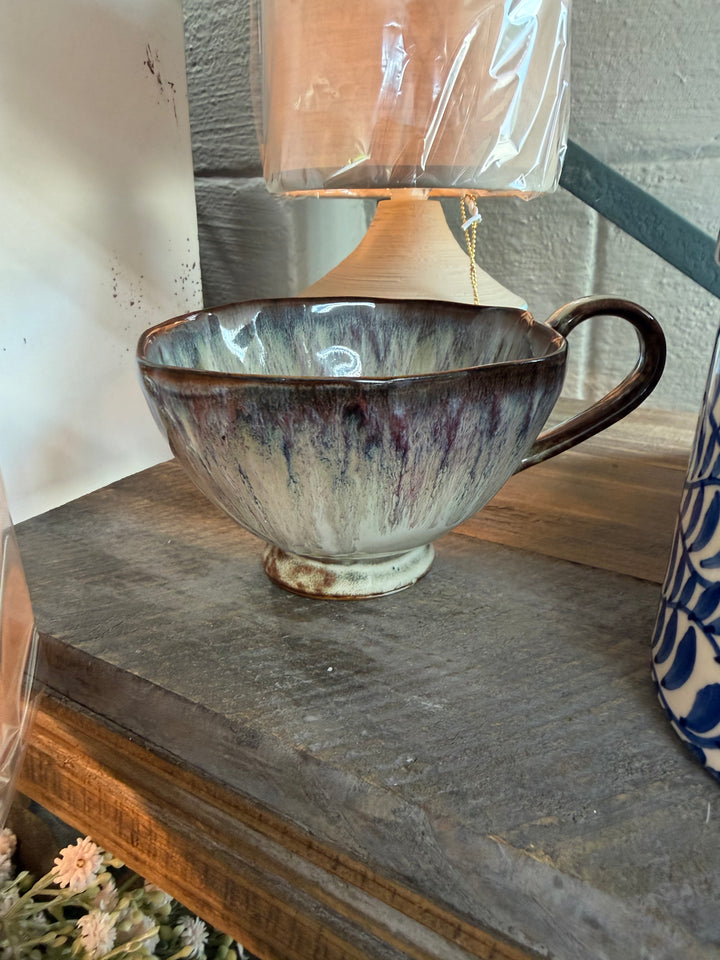 Artisan Footed Stoneware Mug