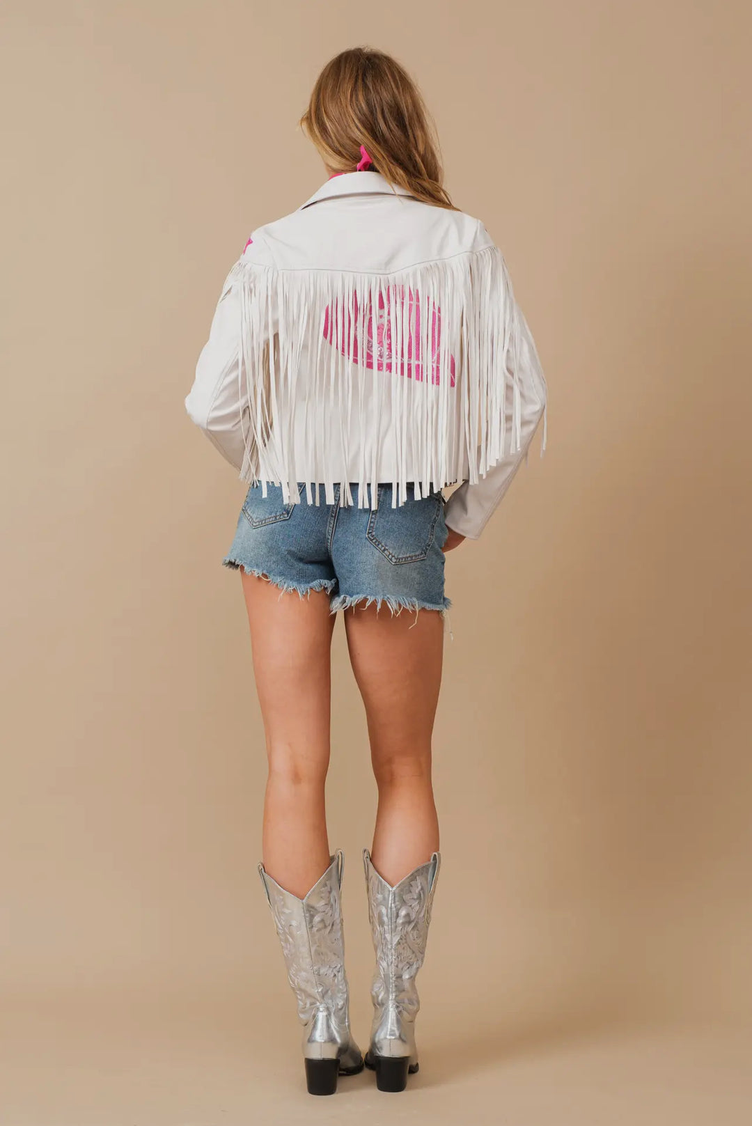 Pink Cowgirl Fringe Jacket