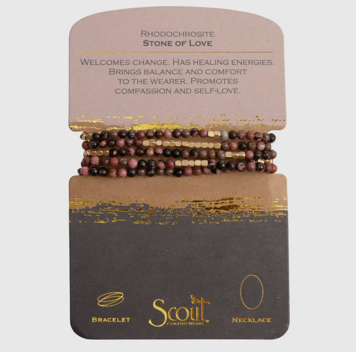 Stone Wrap Bracelet/Necklace