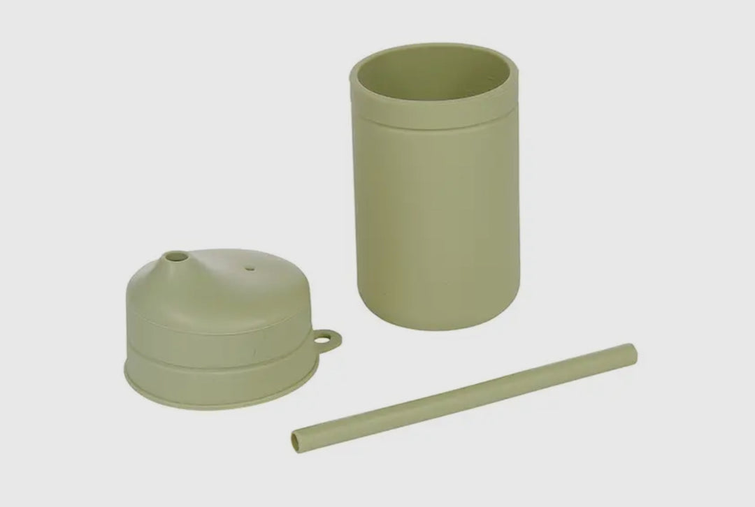 Silicone Cup with Lid and Straw