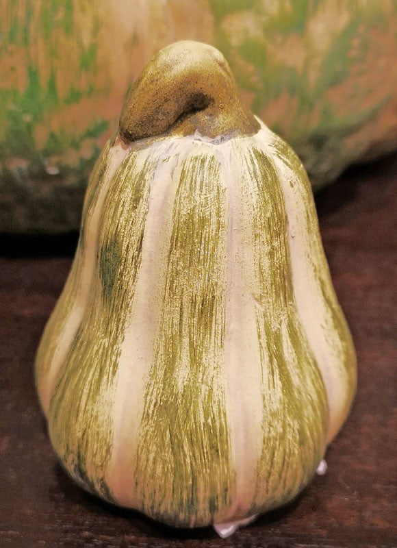 Green Striped Gourds and Pumpkins