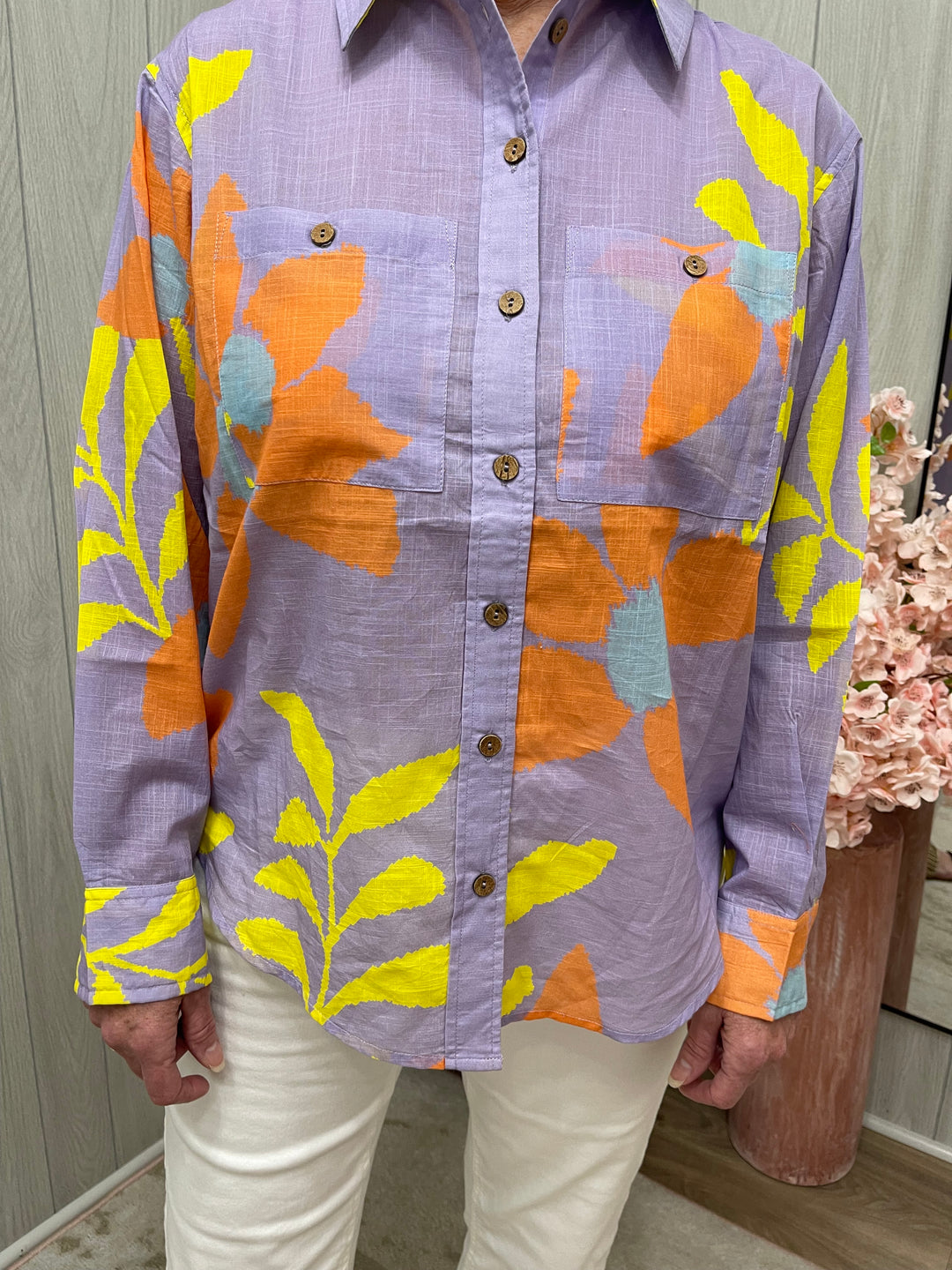 Purple Wildflowers Top