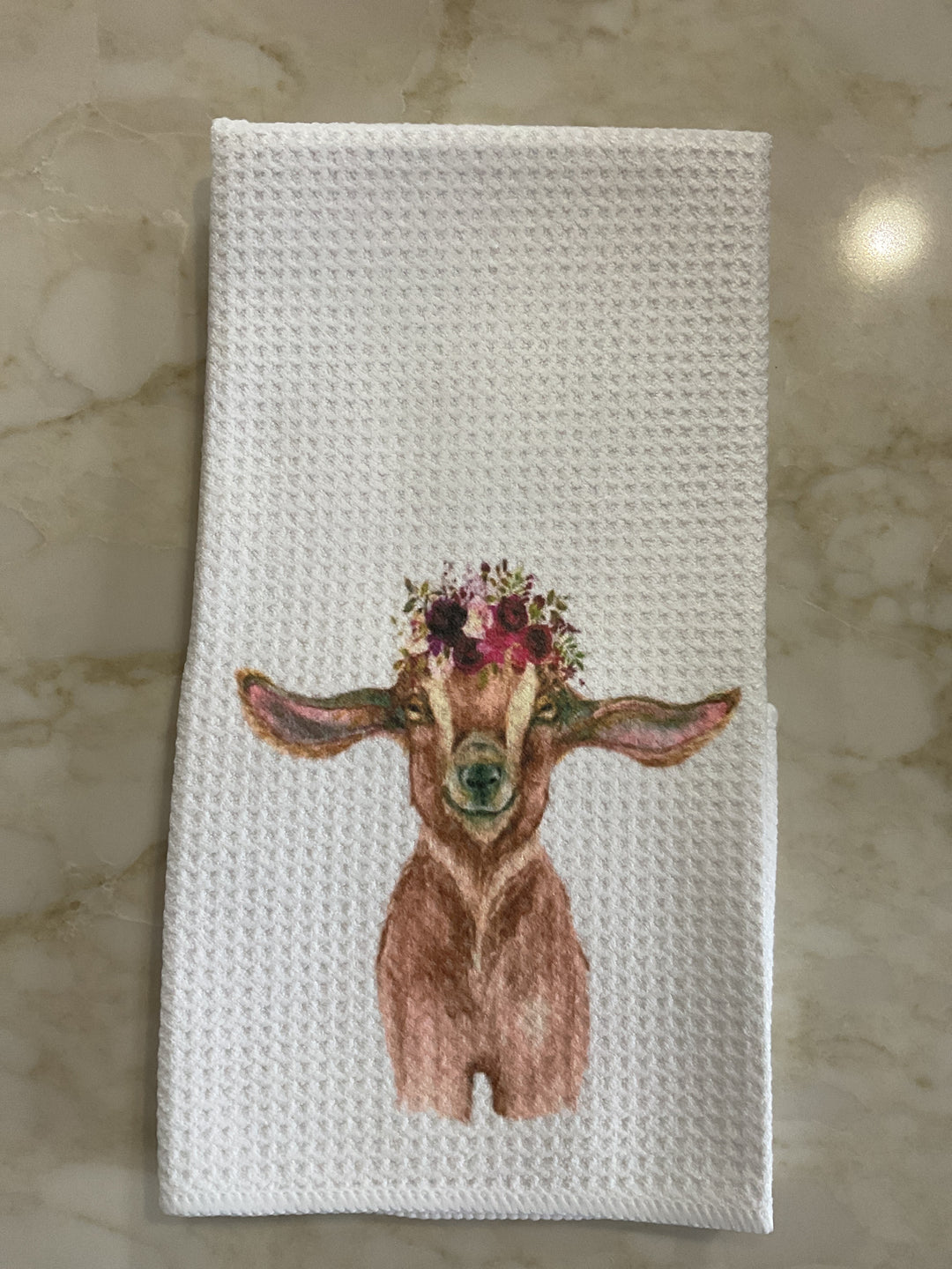White Waffle Weave Towel