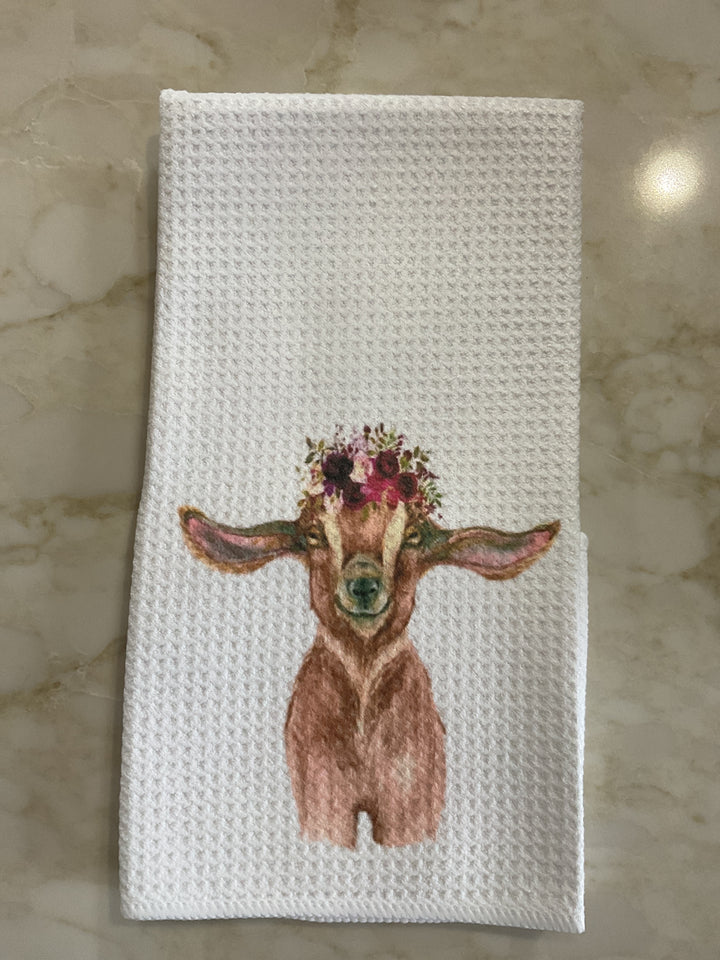 White Waffle Weave Towel