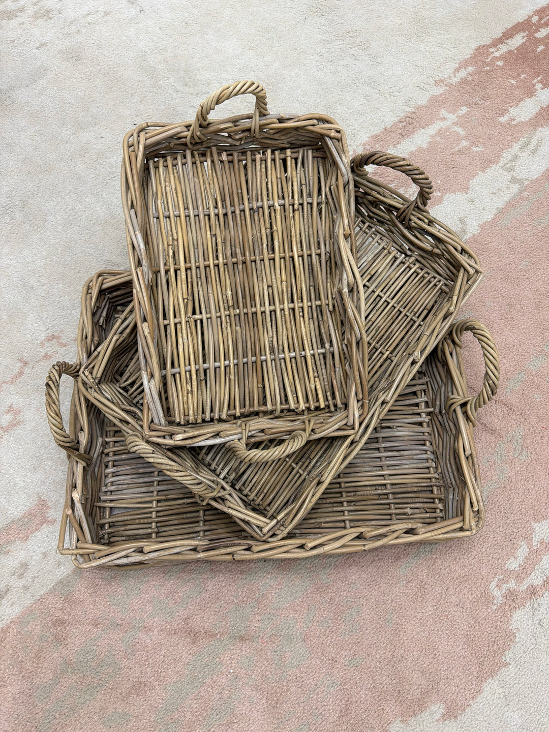 Monterey Rectangular Rattan Trays
