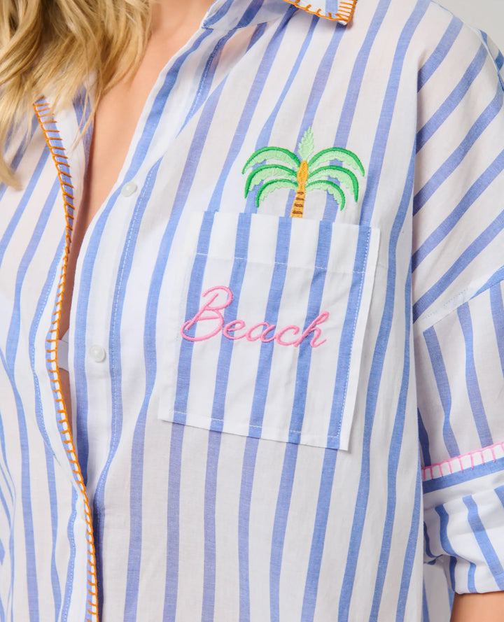 Salty Air Button Down Shirt Dress