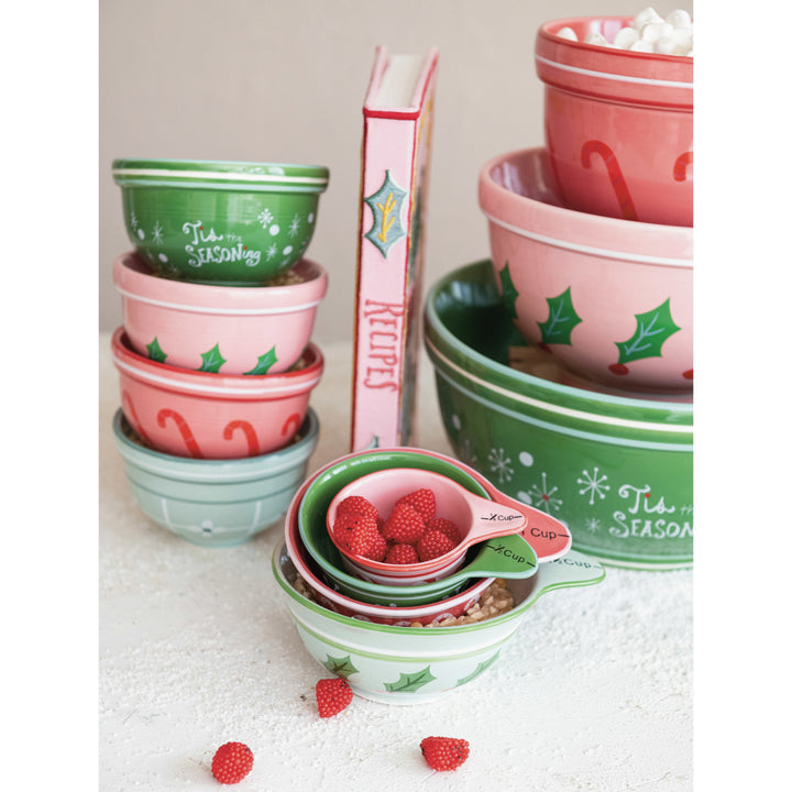 Christmas Measuring Cups with Handle