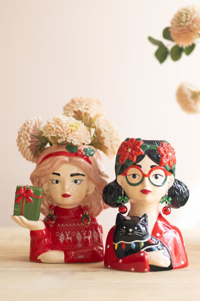 Christmas Besties Ceramic Vases