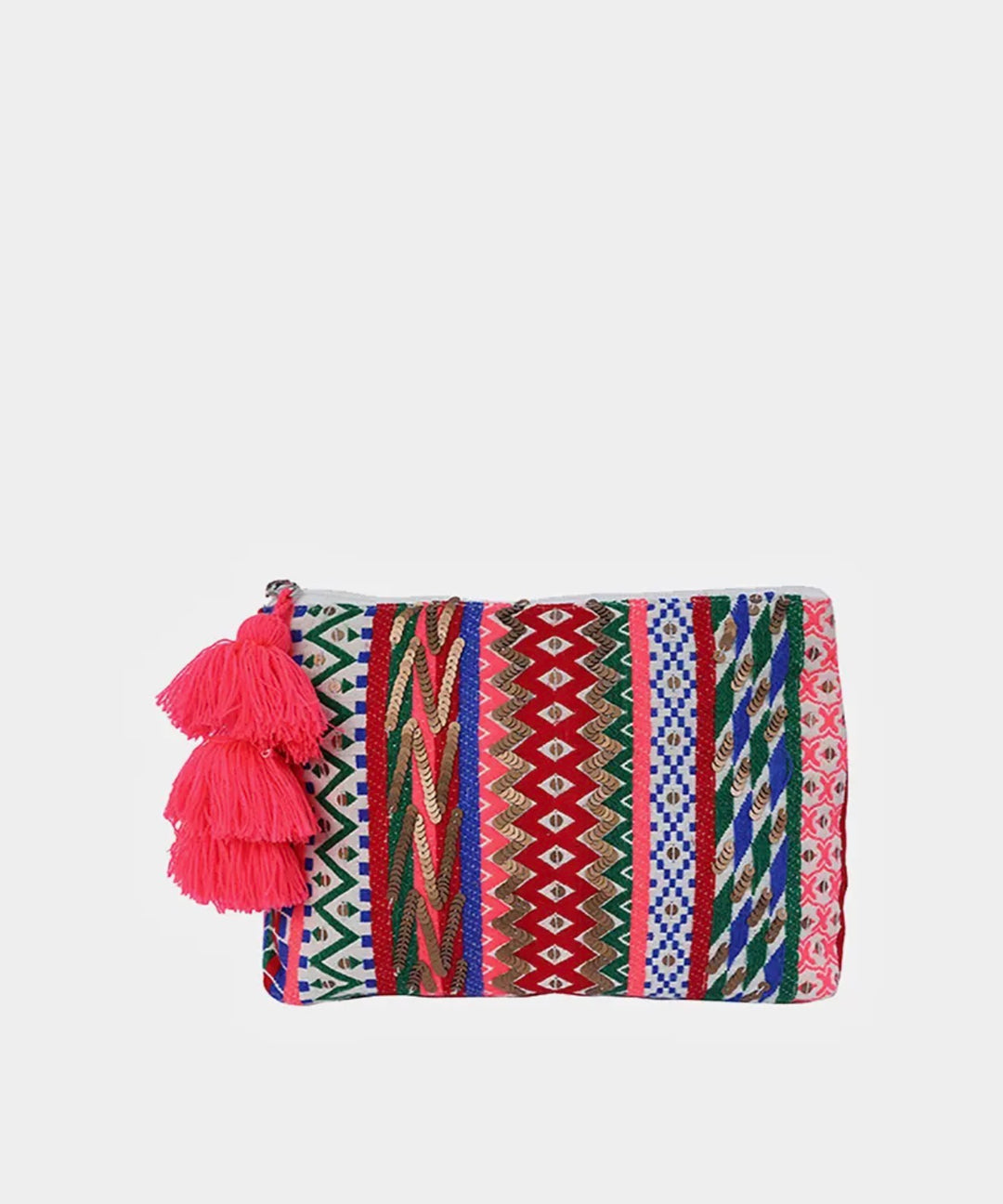 The Capri Embellished Tassel Pouch