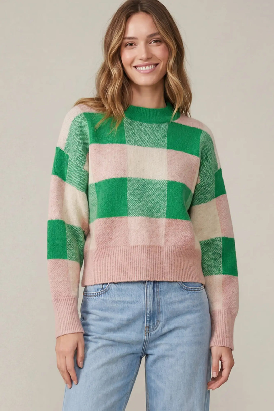 The Aspen Check Sweater