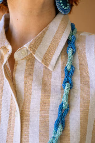 Santorini Stripe Tie-Front Set
