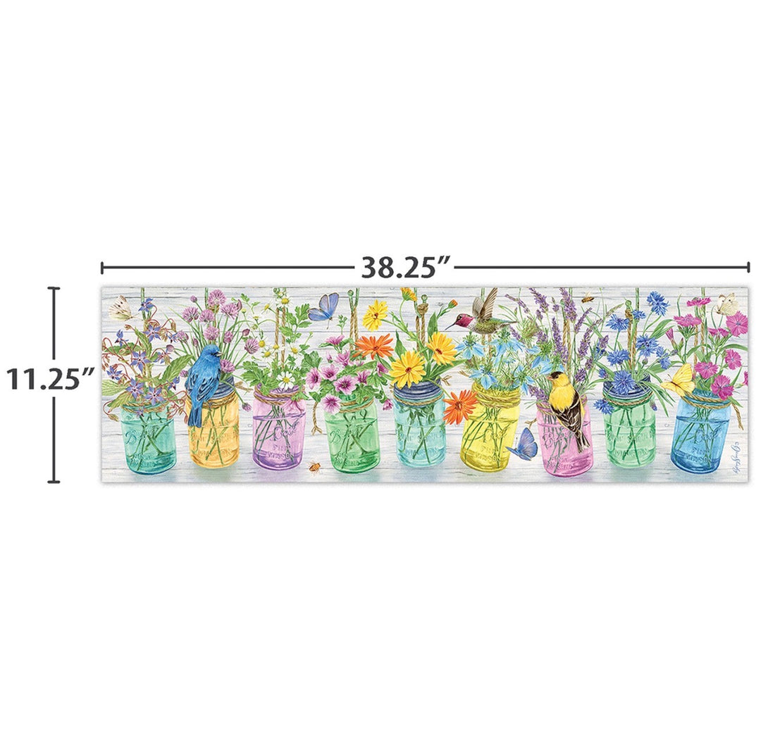 Birds in the Garden 750-Piece Panoramic Puzzle by LANG