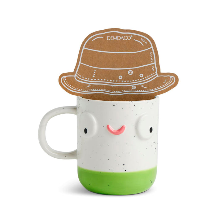 Whimsical Character Face Mug – 14 oz