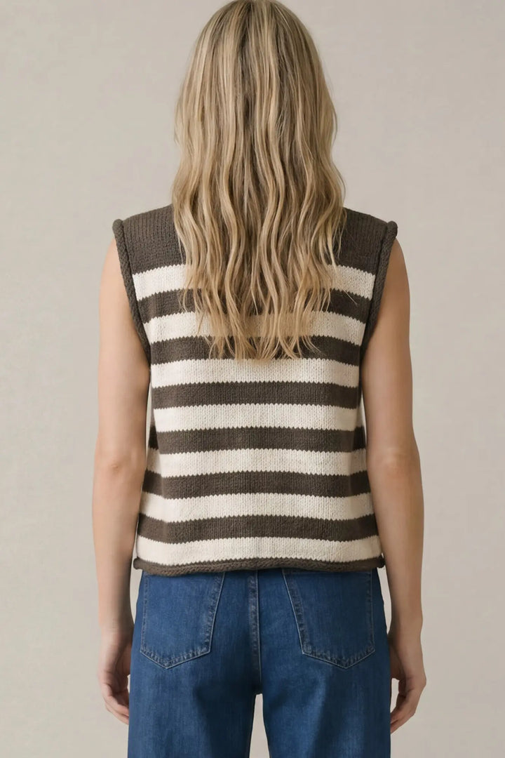The Sutton Stripe Sweater Vest
