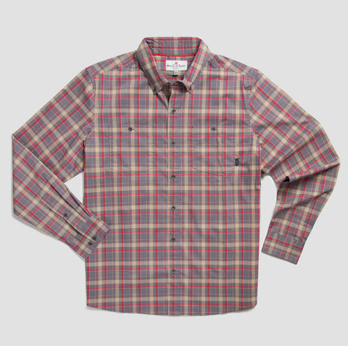 B&B Red Barn Plaid Double Pocket Button Up