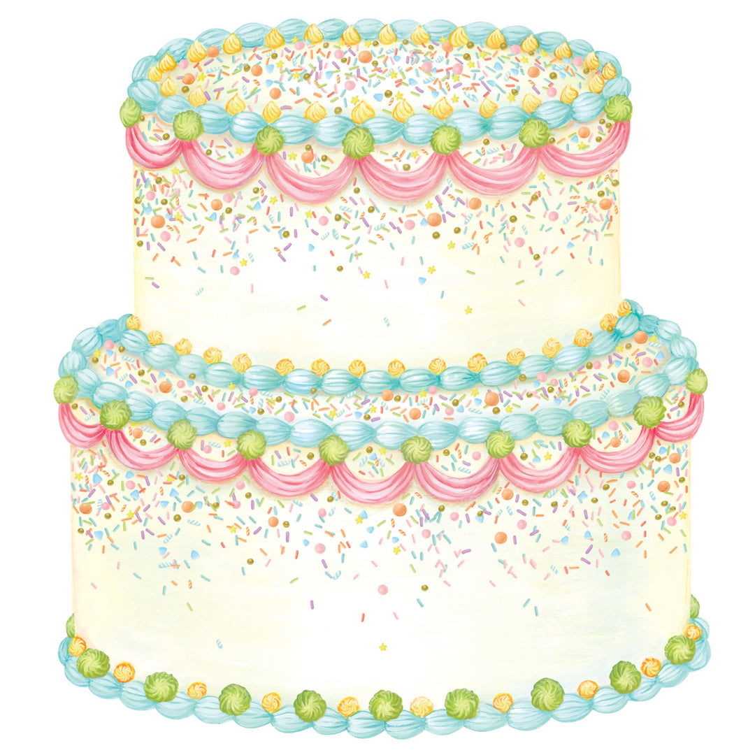 Die-Cut Birthday Cake Paper Placemats