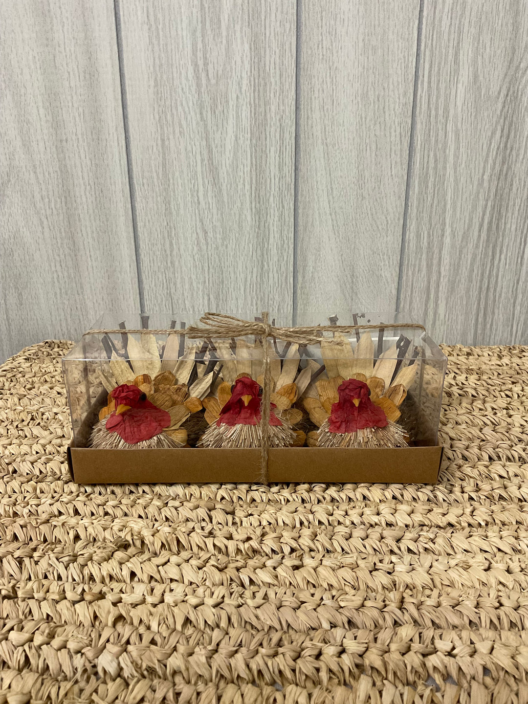 Rustic Turkey Place Card Holders