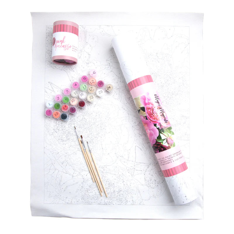 Floral Paint-by-Numbers Kit