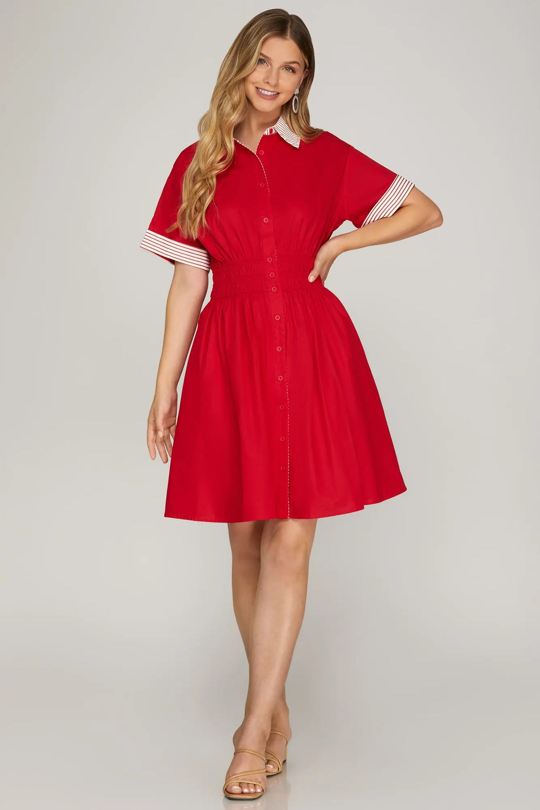 The Portside Stripe Shirt Dress