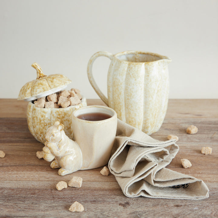 Harvest Pumpkin Stoneware Jar