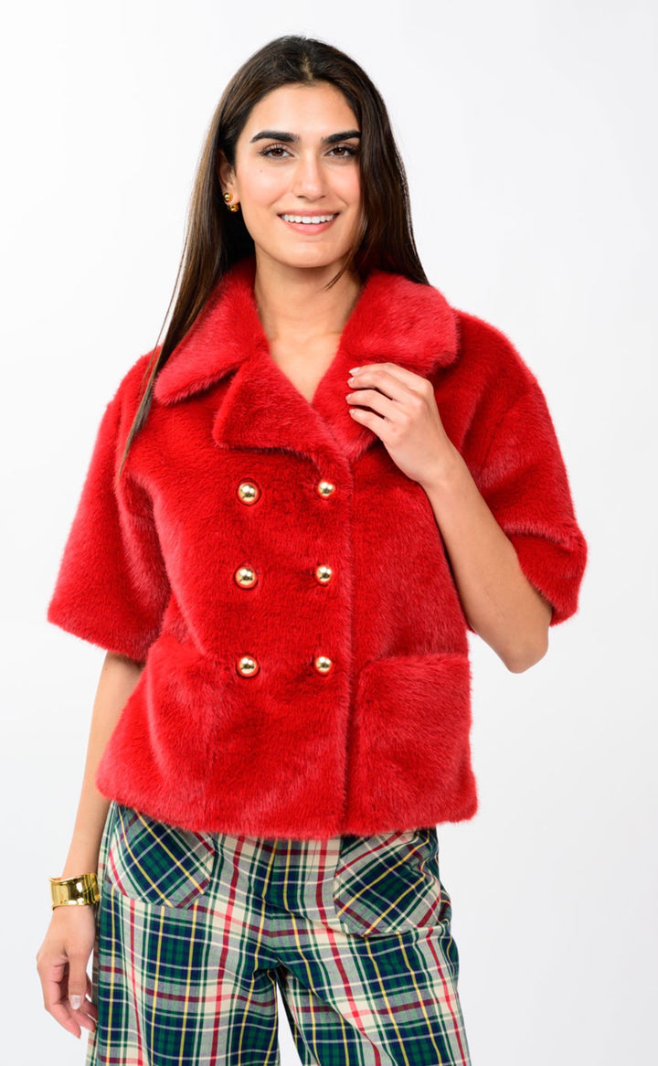 Scarlet Luxe Faux Fur Jacket
