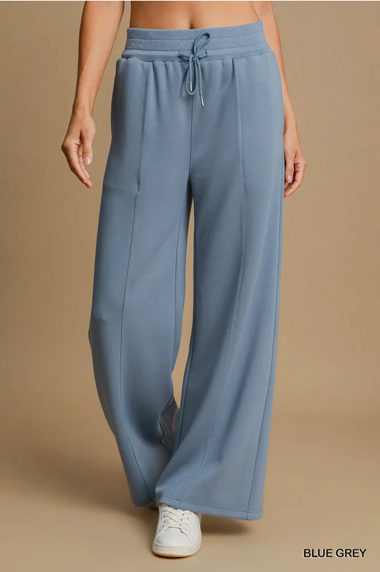 Blue Wide Leg Pants