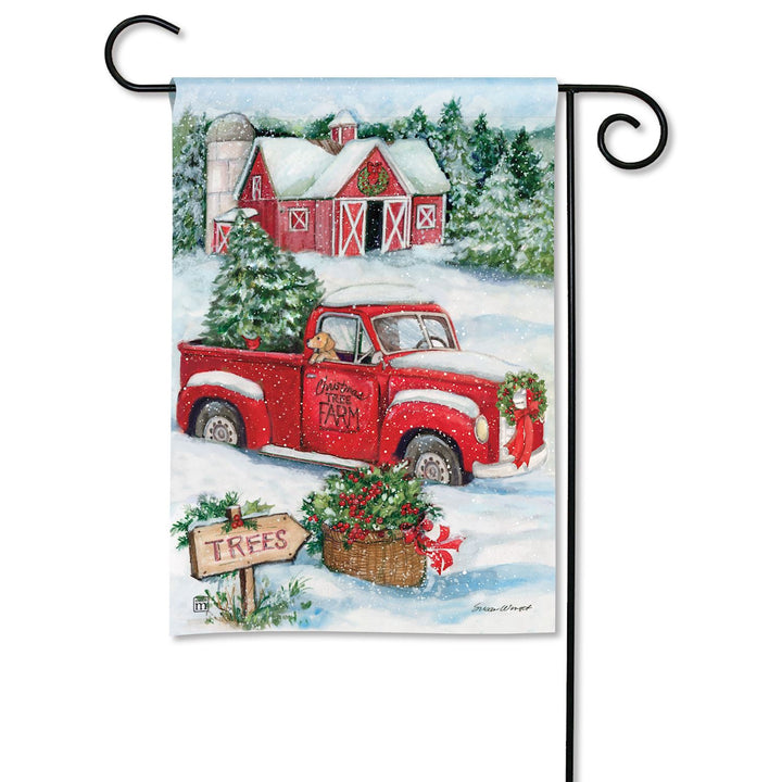Christmas Tree Farm Garden Flag