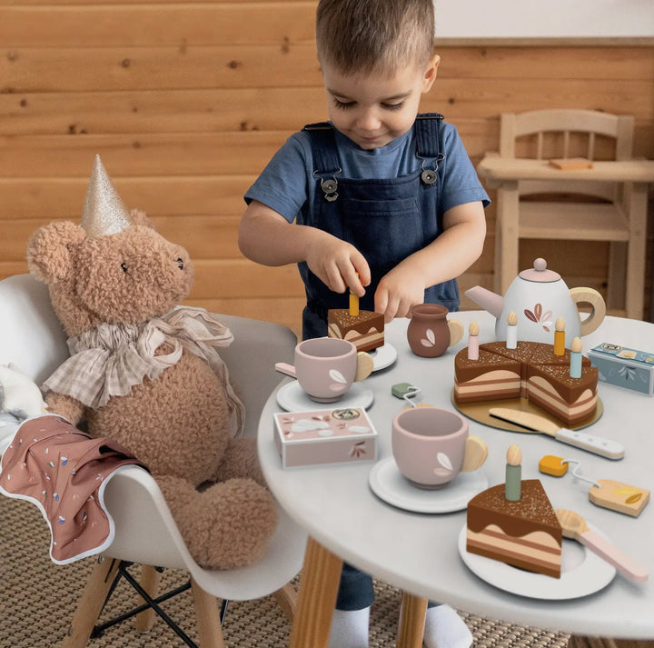 Wooden Birthday Tea Party Set