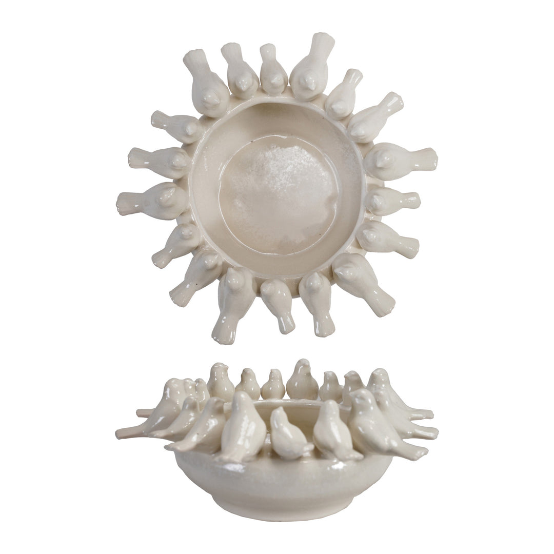 Gathering Birds Stoneware Bowl