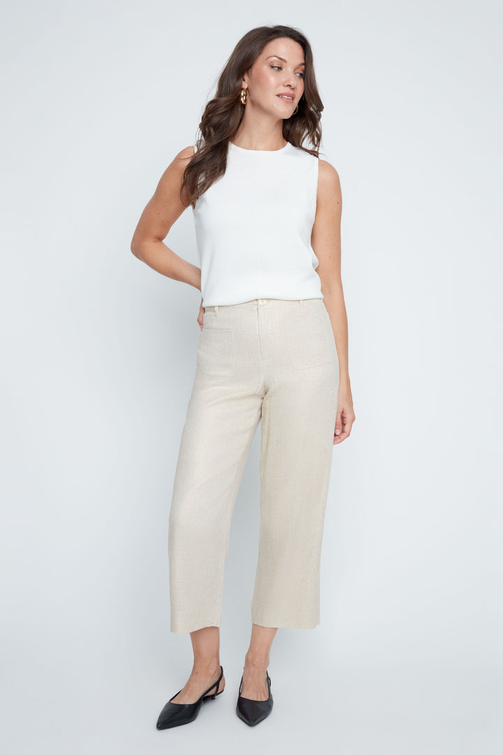 Sandstone Cropped Trousers