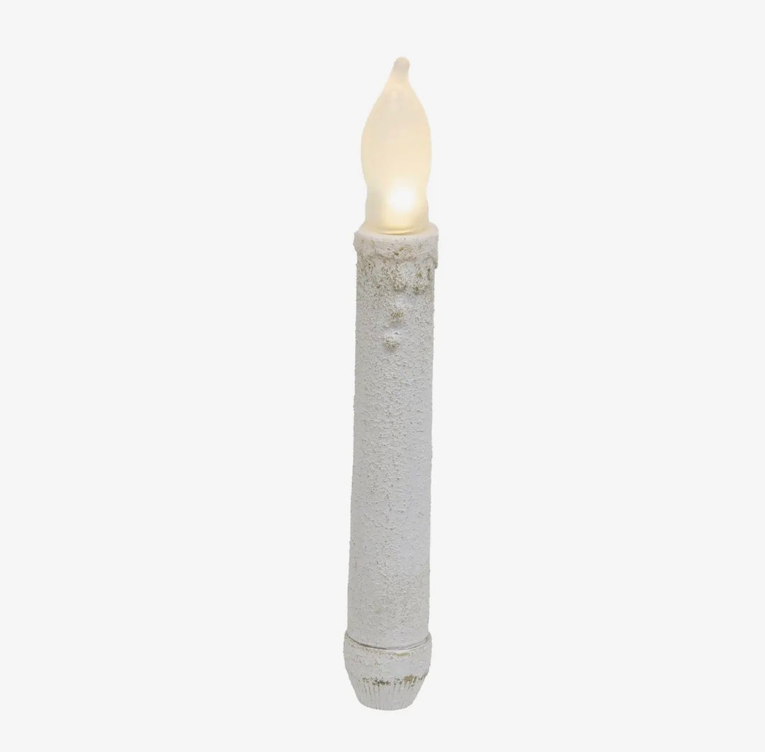 Cement Look 6” Taper Candle