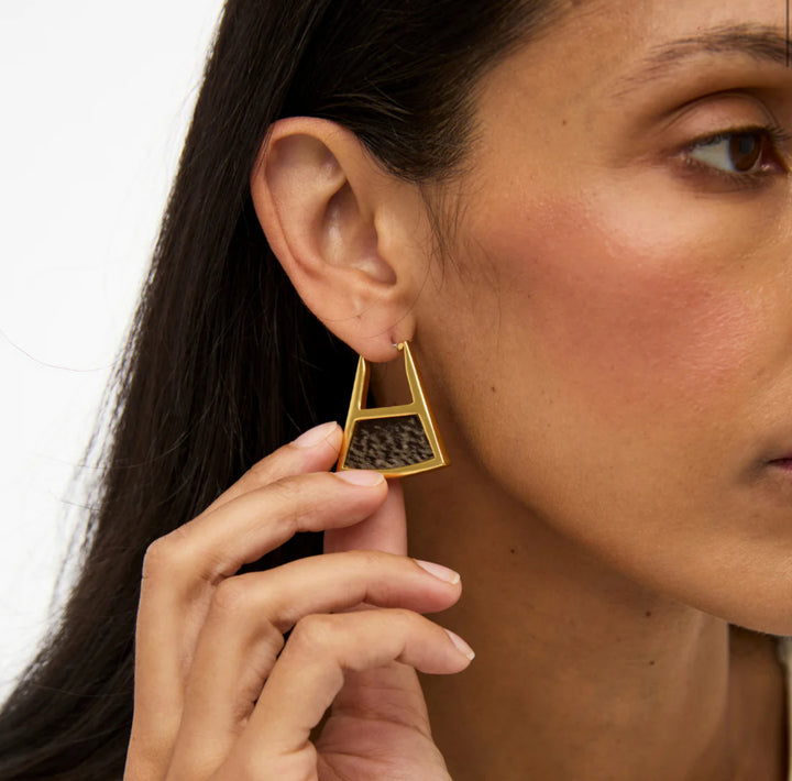 Emma Triangle Hoop Earrings - FINAL SALE
