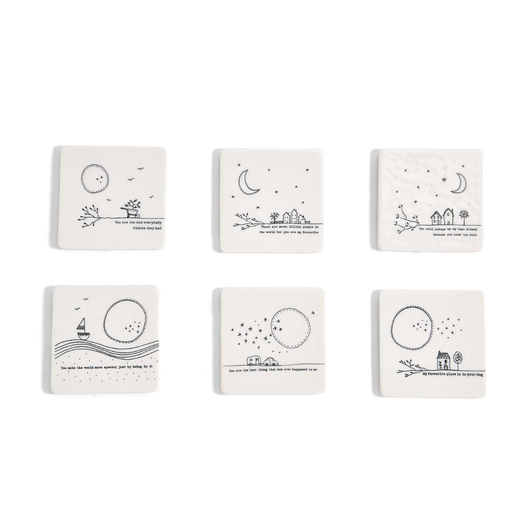 Porcelain Sentiment Drink Coaster