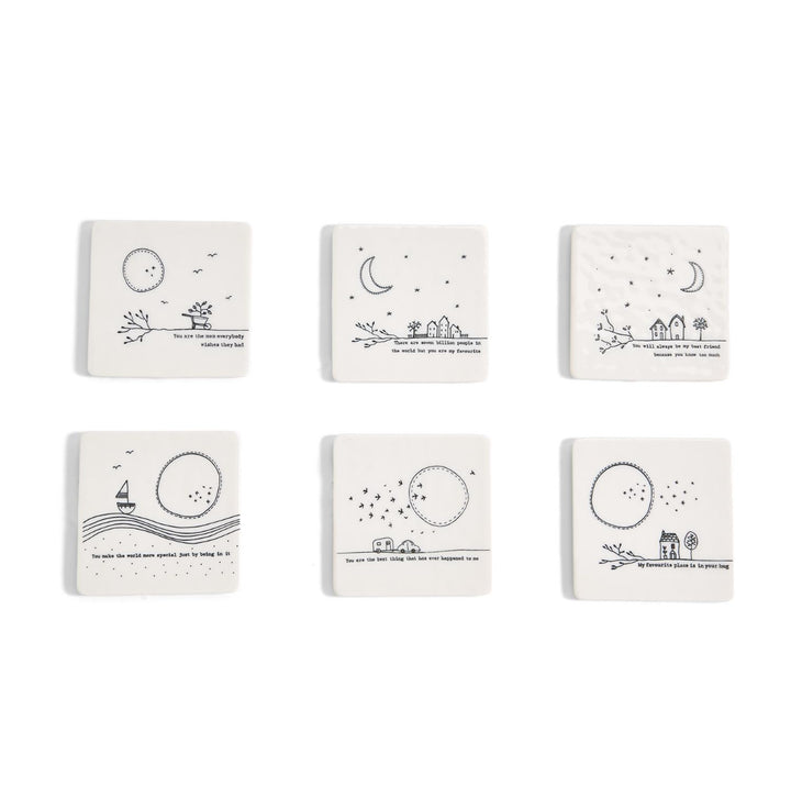Porcelain Sentiment Drink Coaster