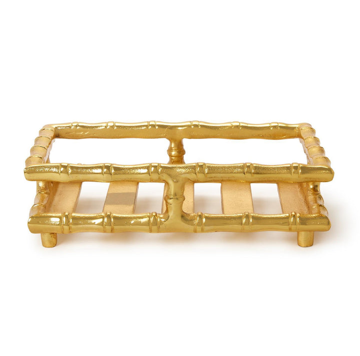 Gold Faux Bamboo Guest Napkin Holder