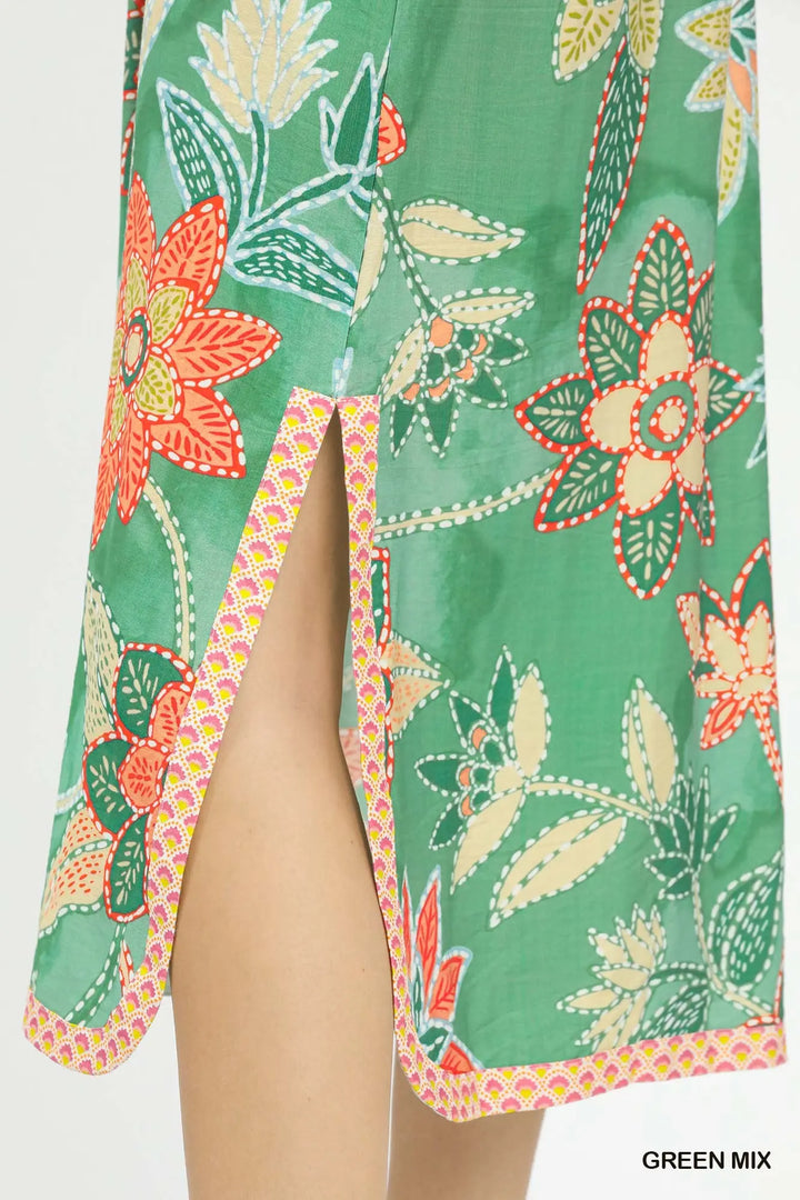 Garden Mosaic Midi Dress