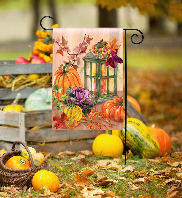 Autumn Lantern Garden Flag