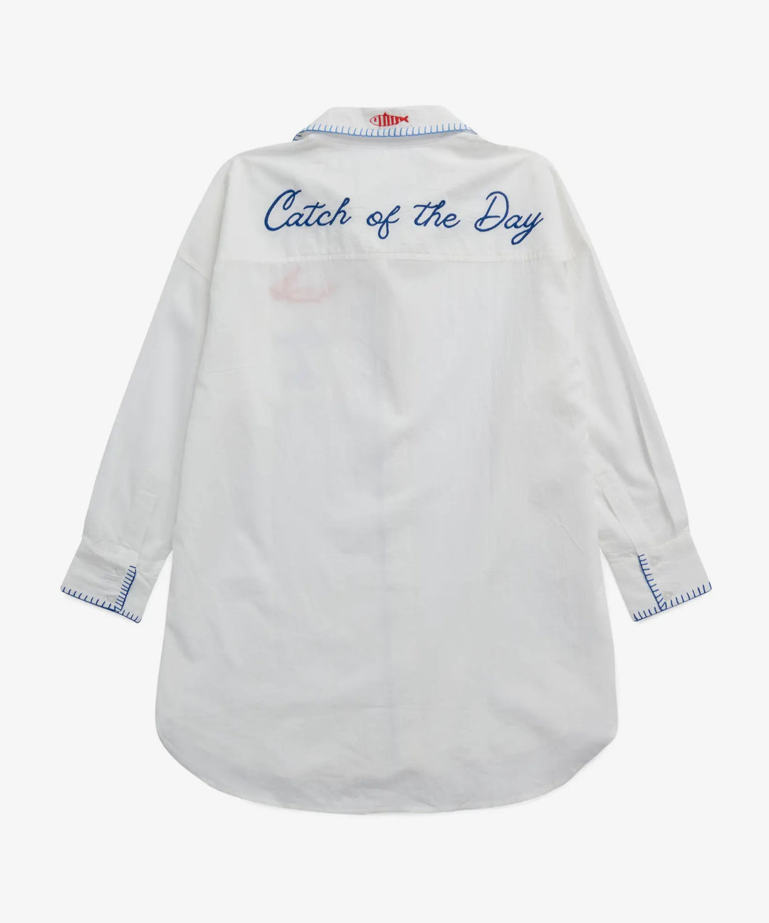 Catch of the Day Button Down Shirt Dress