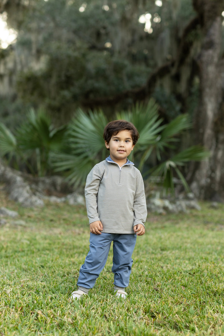 Trailside Stripe Quarter-Zip Set