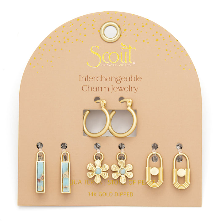 Interchangeable Charm Earrings - FINAL SALE