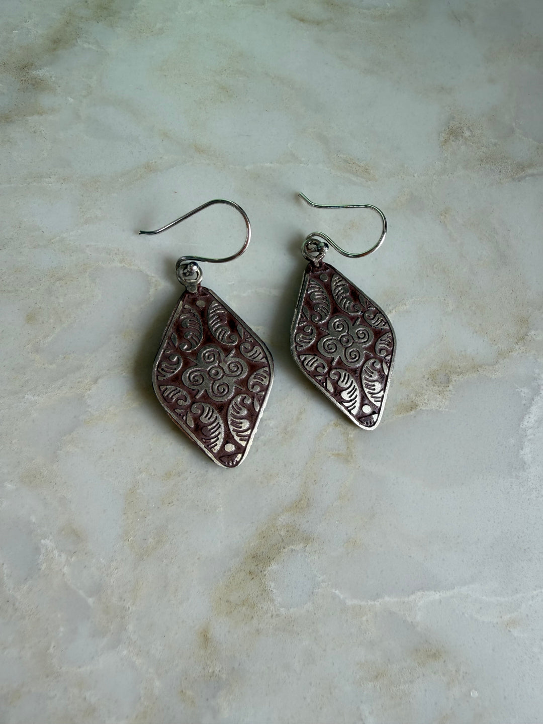 Silver Patina Earrings