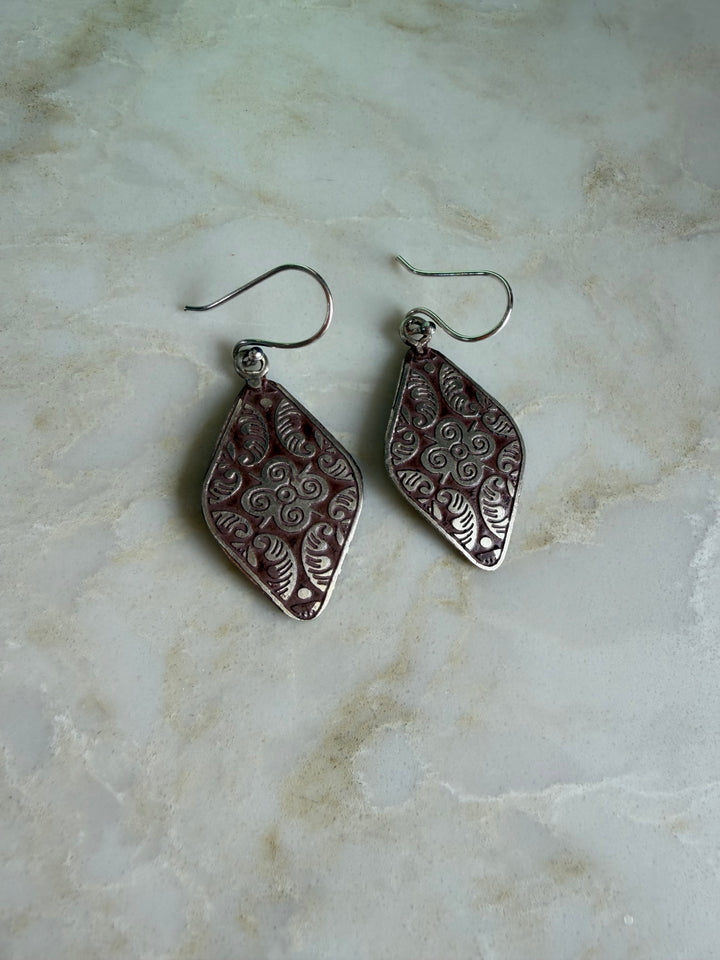 Silver Patina Earrings