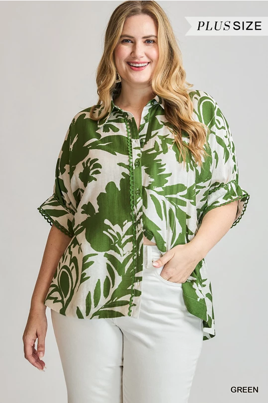 Green with Envy Top