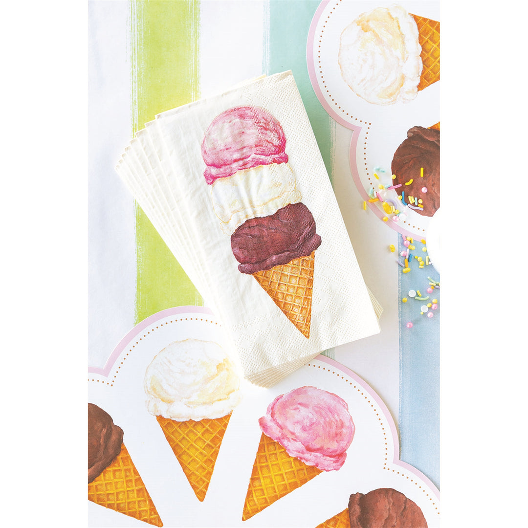Ice Cream Cone Guest Napkins