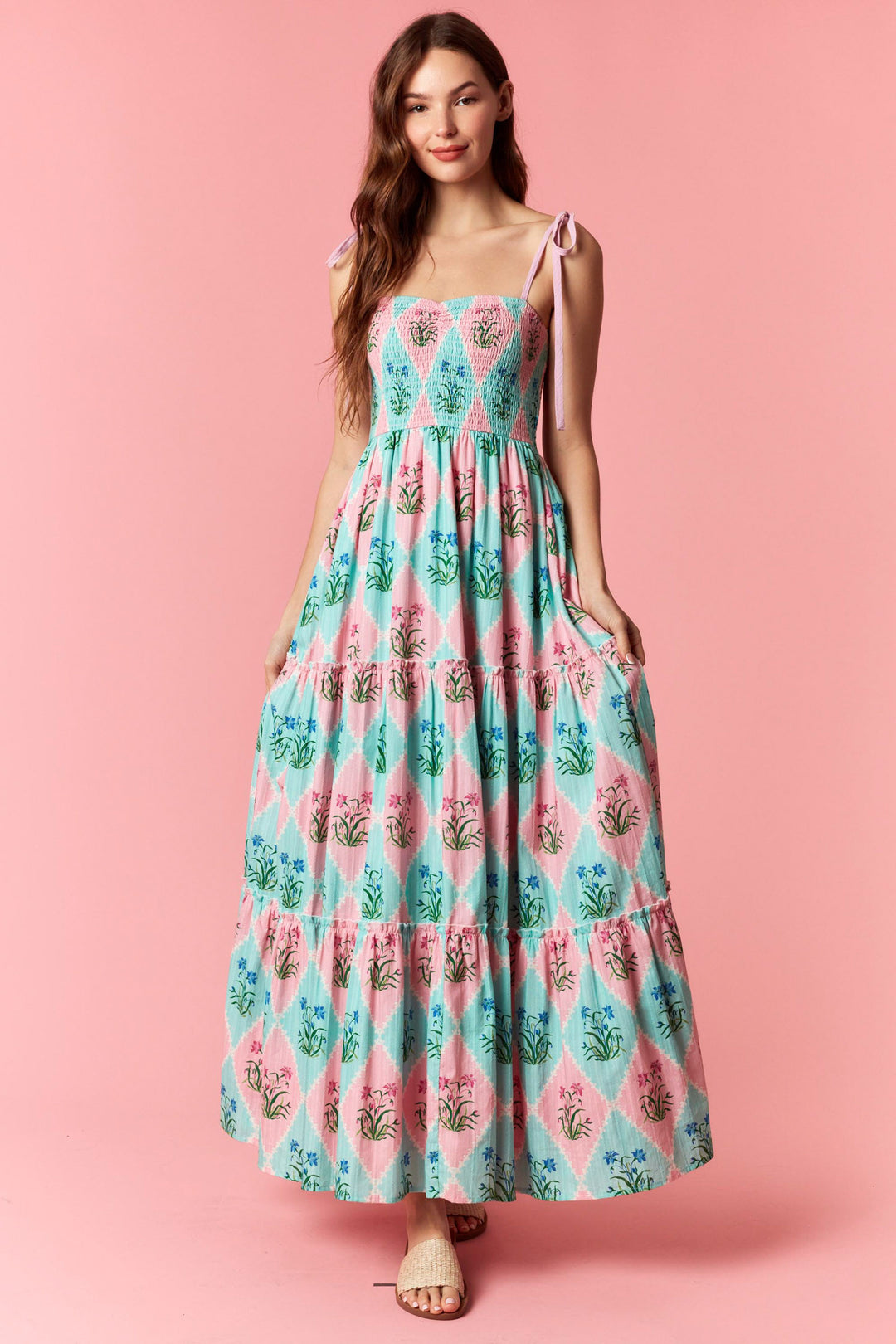 Pink Garden Party Maxi Dress