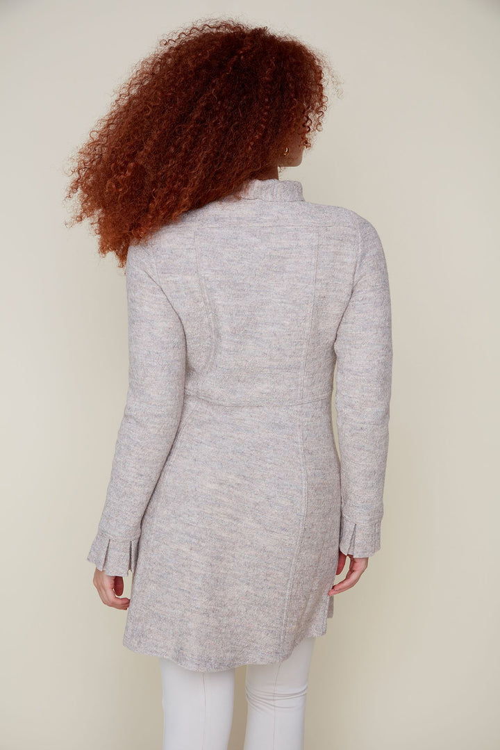 Graceful Ruffle Button Coat