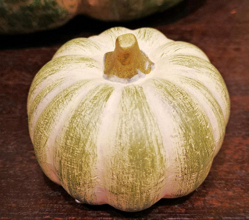 Green Striped Gourds and Pumpkins