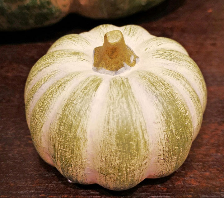 Green Striped Gourds and Pumpkins