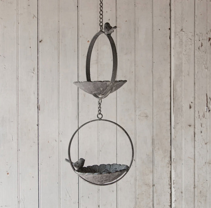 Two-Tiered Hanging Bird Feeder